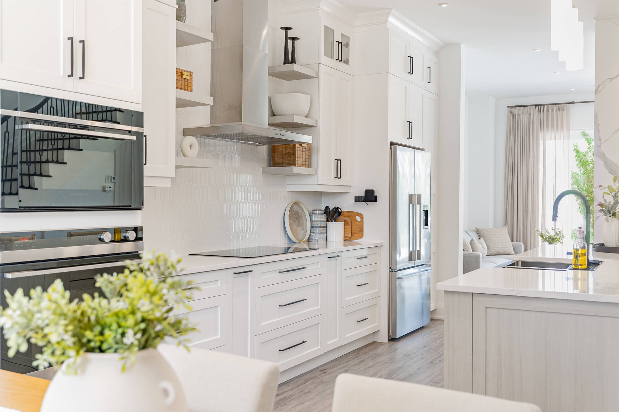 Toronto Airbnb kitchen photography with modern interior and natural light